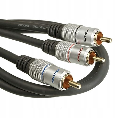 KABEL 1RCA - 2RCA TYPU Y PROLINK EXCLUSIVE TCV3610 OFC POZŁACANY 3m na Arena.pl