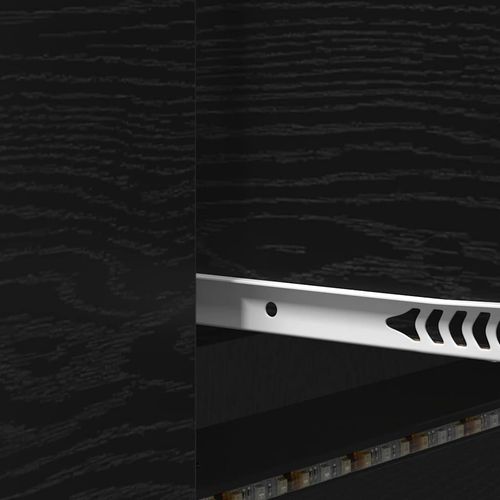 Szafka RTV Czarny dąb 140 x 34 x 40 cm Materiał drewnopochodny na Arena.pl