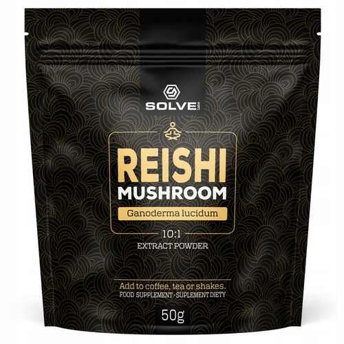 Reishi Ganoderma lucidum 50G SOLVE LABS Ekstrakt na Arena.pl