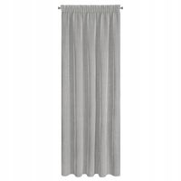 Firana gotowa na taśmie KIM 140x300 Eurofirany srebrny