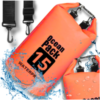 worek wodoodporny wodoszczelny kajak torba plecak turystyczny 15l