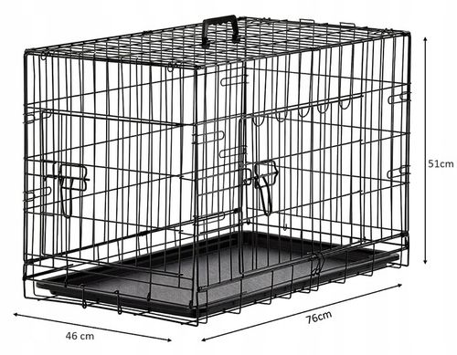 Klatka dla psa kennelowa metalowa Kojec transporter dla zwierząt na Arena.pl