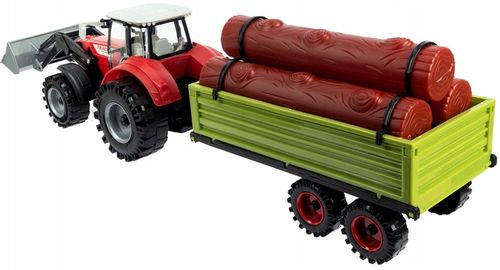 Duży Traktor z Przyczepą Ciągnik NAPĘD Ruchome elementy Otwierane drzwi na Arena.pl