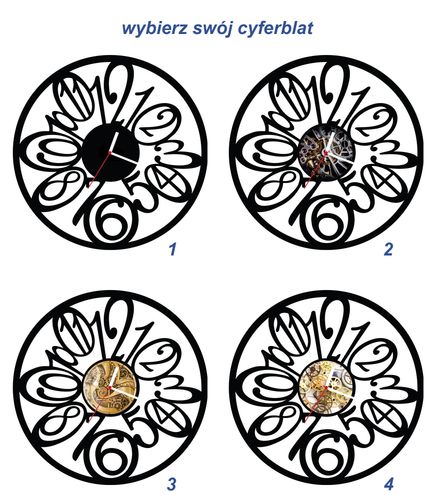 ZEGAR ŚCIENNY CYFRY 58cm XXL 155.11 na Arena.pl