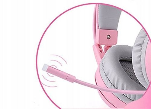 SŁUCHAWKI GAMINGOWE USB KOCIE USZY LED WIBRACJE !! na Arena.pl