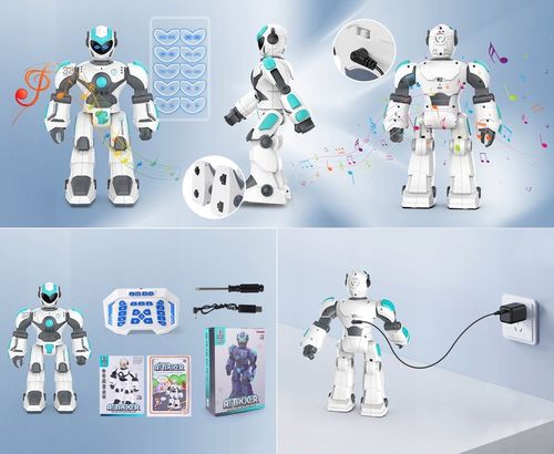 ROBOT DUŻY INTERAKTYWNY ZDALNIE GEST PROGRAMOWANY STEROWANIE GŁOSOWE LED na Arena.pl