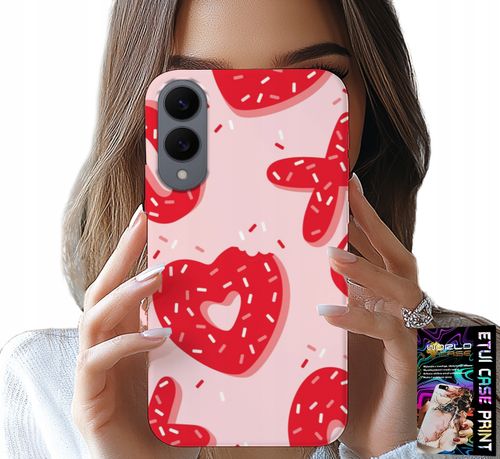 ETUI DO SAMSUNG GALAXY S25 EDGE - KOBIECE, MODNE WZORY XOXO SERCE + SZKŁO na Arena.pl
