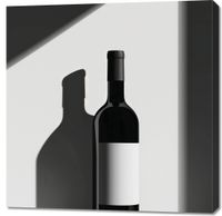 Obraz 90x90cm Butla Wina