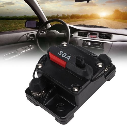 12V 30A UCHWYT BEZPIECZNIKA RESETOWALNEGO CAR AUDIO WYŁĄCZNIK AUTOMATYCZNY na Arena.pl