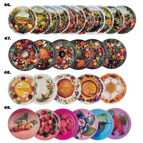 SŁOIK 720 ml SŁOIKI NA PRZETWORY MIÓD OGÓRKI WIECZKA ZAKRĘTKI 24 SZT FI 82 na Arena.pl