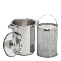 Wielofunkcyjny garnek z koszem frytki szparagi 4L