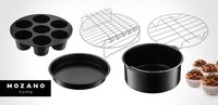 AKCESORIA DO FRYTKOWNICY MOZANO AIR FRYER ZESTAW 5 ELEMENTÓW