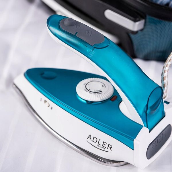 MAŁE ŻELAZKO TURYSTYCZNE Z FUNKCJĄ PARY 1700W SKŁADANE CERAMICZNE PODRÓŻNE zdjęcie 7
