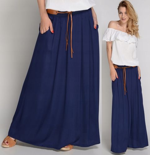 ZWIEWNA DŁUGA SPÓDNICA MAXI DO KOSTEK BOHO ! S,M,L na Arena.pl