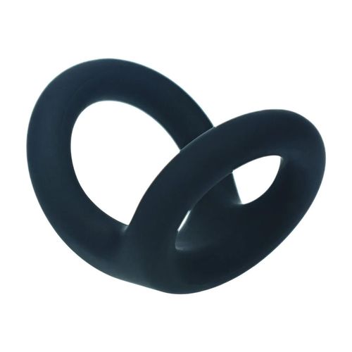 Double O Silicone Cockring - M - Black na Arena.pl