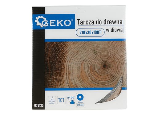 PIŁA TARCZA WIDIOWA DO CIĘCIA DREWNA 210x30 100 ZĘBÓW TNĄCYCH G78135 na Arena.pl