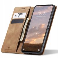ETUI Z KLAPKĄ DO POCO X5 PRO / REDMI NOTE 12 PRO SKÓRZANE ZAMYKANE + SZKŁO