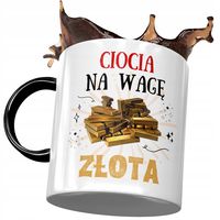 Kubek Czarny Dla Cioci Ciotuni Urodziny Na Prezent Z Nadrukiem Ze Zdjęciem