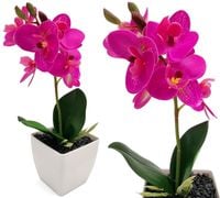 SZTUCZNY STORCZYK W DONICZCE RÓŻOWY ROŚLINA DONICZKOWA SZTUCZNA ORCHIDEA
