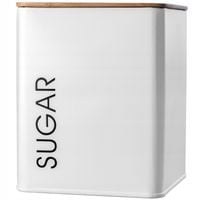 POJEMNIK Z POKRYWKĄ PUDEŁKO BIAŁE NA CUKIER