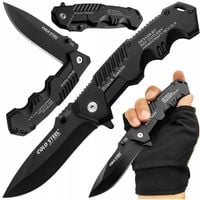 NÓŻ SKŁADANY TAKTYCZNY SURVIVAL MYŚLIWSKI FINKA CAMPING DO CIĘCIA OSTRY