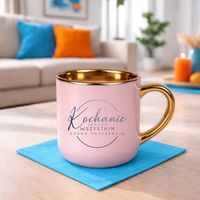 Kochanie, jesteś wszystkim czego potrzebuję - elegancki kubek Róż PREZENT