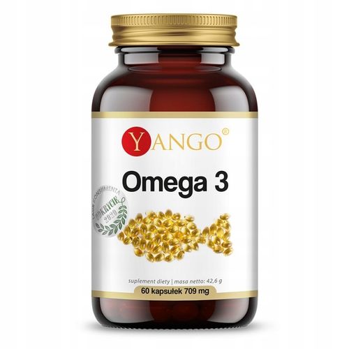 Yango OMEGA 3 KWASY TŁUSZCZOWE olej rybi OMEGA 3 709mg 60 kapsułek na 1 mc na Arena.pl