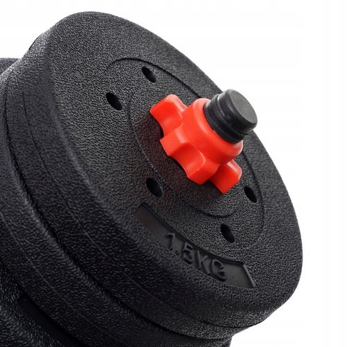 HANTLE KOMPOZYTOWE ZESTAW HANTLI 2x10KG REGULOWANE BITUMICZNE SZTANGA GRYF na Arena.pl