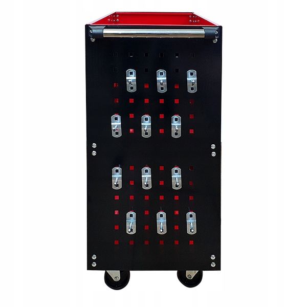 Wózek trzypółkowy warsztatowy narzędziowy 3PA cz ze ściankami Sherman zdjęcie 6