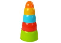 DLA DZIECI PIRAMIDKA KUBECZKI UKŁADANKA ZRĘCZNOŚCIOWA