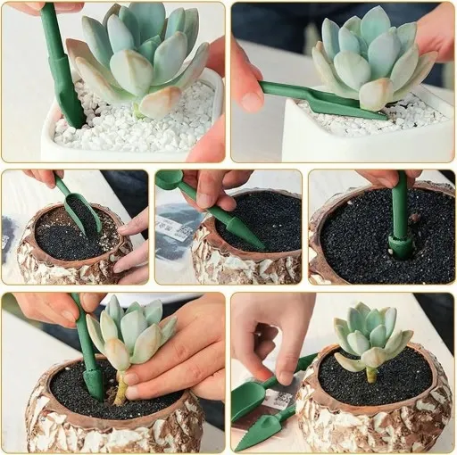 3-CZĘŚCIOWY MINI ZESTAW NARZĘDZI OGRODOWYCH NARZĘDZIA AKCESORIA DO OGRODU zdjęcie 2