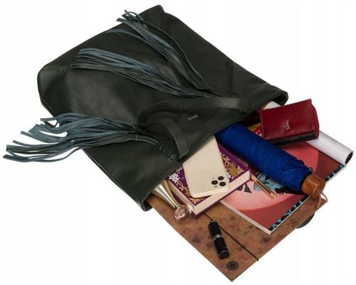 duża shopperka damska z frędzlami - rovicky na Arena.pl