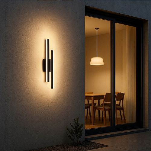 Lampa ścienna elewacyjna ogrodowa kinkiet zewnętrzny 18W LED CCD 40cm na Arena.pl