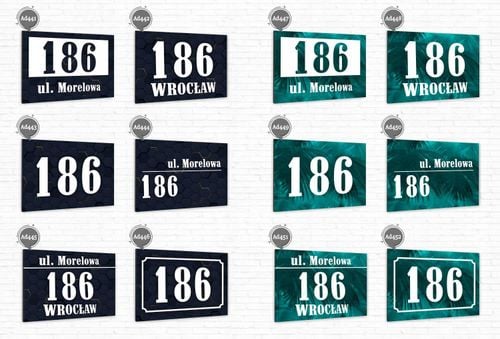 TABLICA ADRESOWA z numerem domu DIBOND 40x30 cm na Arena.pl