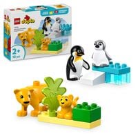 LEGO Duplo 10442 Dzikie Zwierzęta Pingwiny Lwy Edukacyjny Zestaw