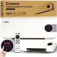 KURTYNA POWIETRZNA TERMOWENTYLATOR GRZEJNIK NAD DRZWI OKNO 2000W + PILOT