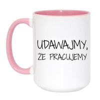 Duży Biało-Różowy 450 ml