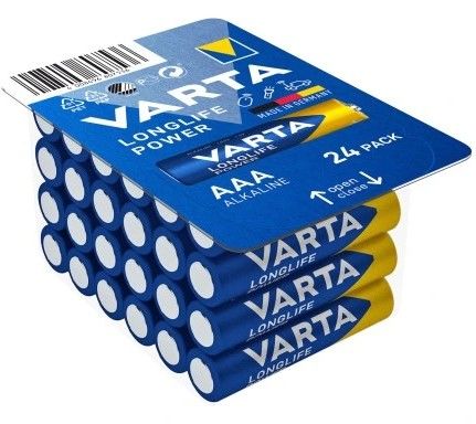 Baterie VARTA Longlife Power AAA 1,5V R3 LR03 Alkaliczne 24 szt. zdjęcie 1