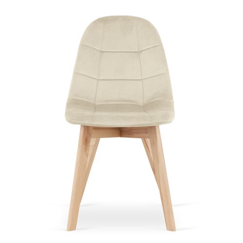 Krzesło BORA - beż aksamit x 4 na Arena.pl