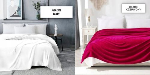 GRUBY CIEPŁY MIĘKKI KOC NA ŁÓŻKO 160x200 NARZUTA PLED SOFT RÓŻNE KOLORY na Arena.pl