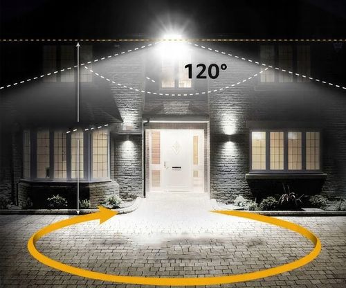 Naświetlacz halogen lampa LED z czujnik ruchu 50W CIEPŁY AUTOMATYCZNY IP65 na Arena.pl