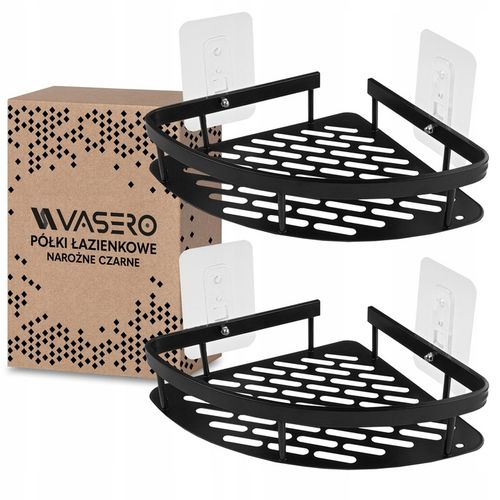 2x PÓŁKA POD PRYSZNIC wisząca samoprzylepna ścienna LOFT łazienka na Arena.pl