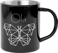 Kubek metalowy z grawerem PREZENT na imieniny