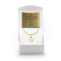 ZŁOTA ZAWIESZKA WISIOREK ŁAŃCUSZEK 585 Z LITERKĄ M, PERSONALIZOWANY GRAWER