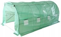 OGRODOWY TUNEL FOLIOWY ZIELONY 4x2,5x2m SZKLARNIA 10m2 FOLIAK 400x250cm