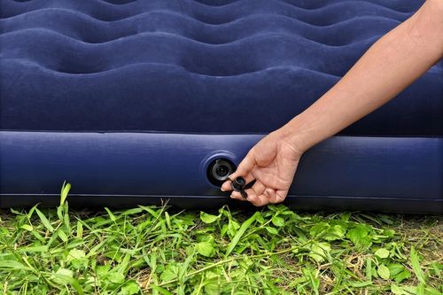 MATERAC DMUCHANY DWUOSOBOWY WELUROWY ŁÓŻKO203x183 BESTWAY 67004 na Arena.pl