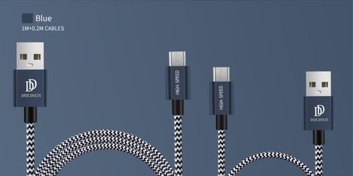 2-PAK KABEL 2.4A - 100CM + 20CM MICRO-USB DUX DUCIS na Arena.pl