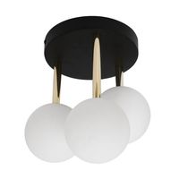 Sufitowa lampa sypialniana Ali nad łóżko loft złota czarna