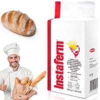 MOCNE DROŻDŻE INSTANT SUCHE PIEKARSKIE DO CHLEBA PIZZY CIAST INSTAFERM