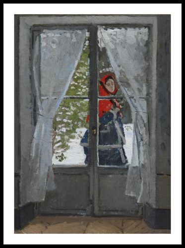 Plakat 50x70cm The Red Kerchief, Monet Vintage do Salonu na Arena.pl